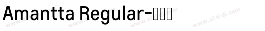 Amantta Regular字体转换